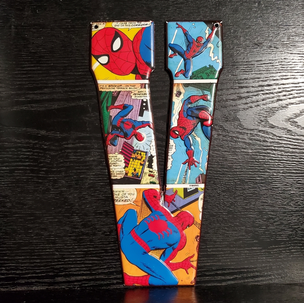 Spiderman Comic Strip Letter "V" Wall Decal